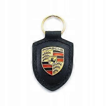 Porsche zwarte leren sleutelhanger, Ophalen of Verzenden, Nieuw, Transport