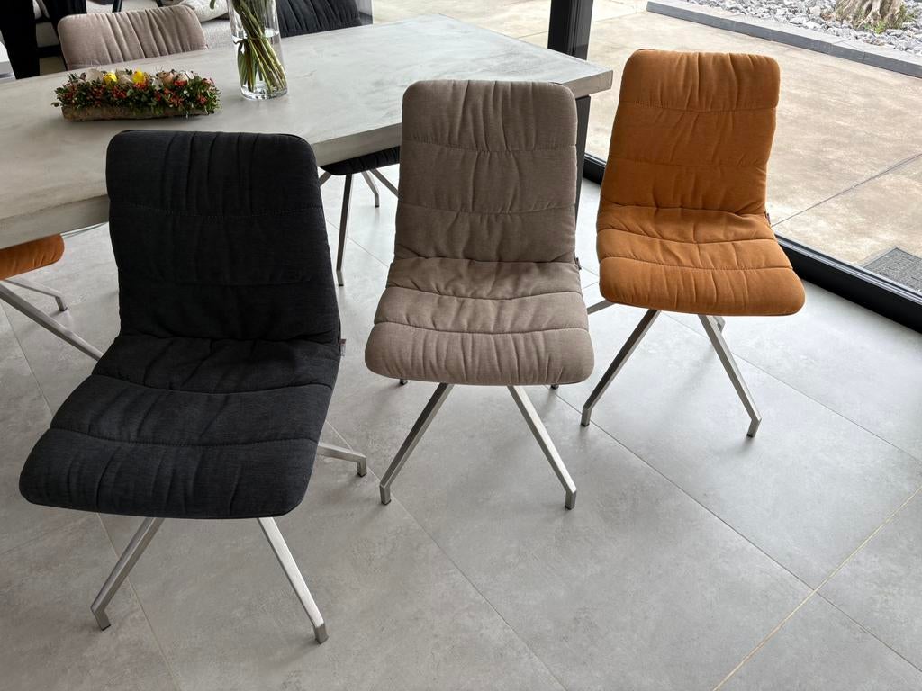 Xoon tafel en 6 stoelen, Maison & Meubles, Enlèvement, Comme neuf, Gris