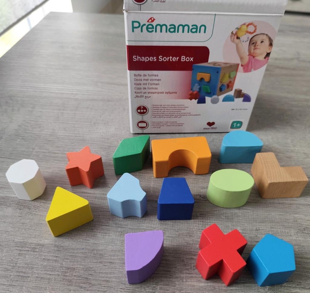 Kubus met vormen, Kinderen en Baby's, Speelgoed | Bouwstenen, Ophalen of Verzenden, Gebruikt, Overige merken