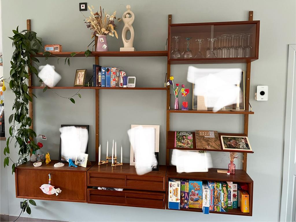 Poul Cadovius vintage wall unit met veel extra onderdelen, Enlèvement, Comme neuf