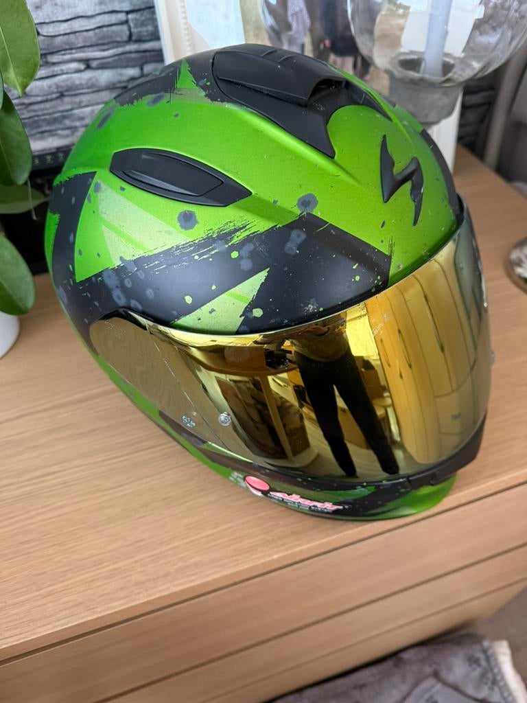 Casque de moto scorpion effet brossé brut  taille M, Motos, Enlèvement, S