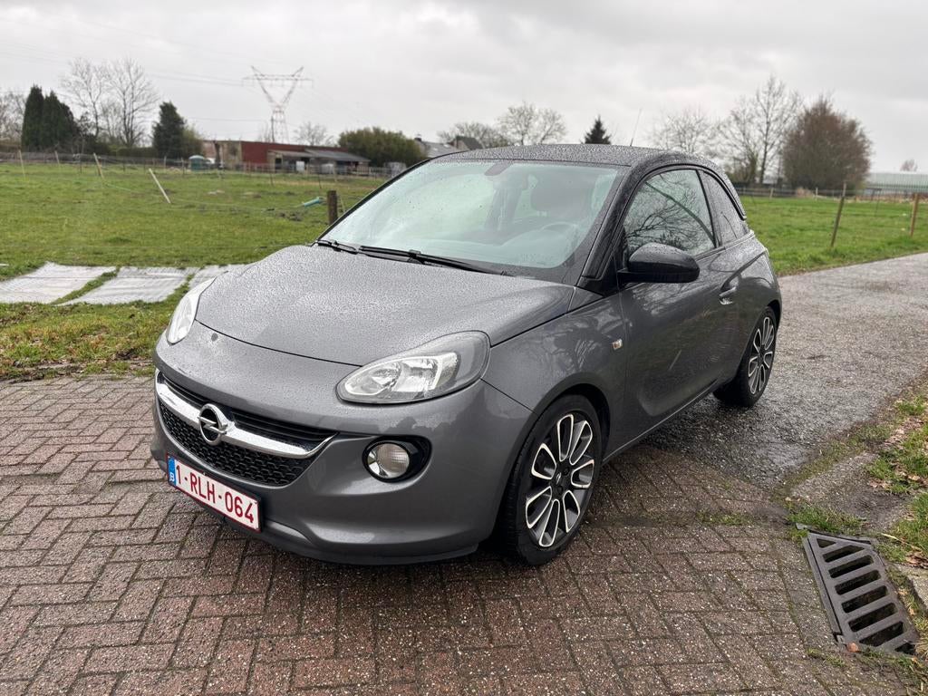 Opel ADAM 1.4 GASOLINE 2017 108 464 Km - En cours, Autos, Opel, Argent ou Gris, Euro 6, Entreprise, Noir