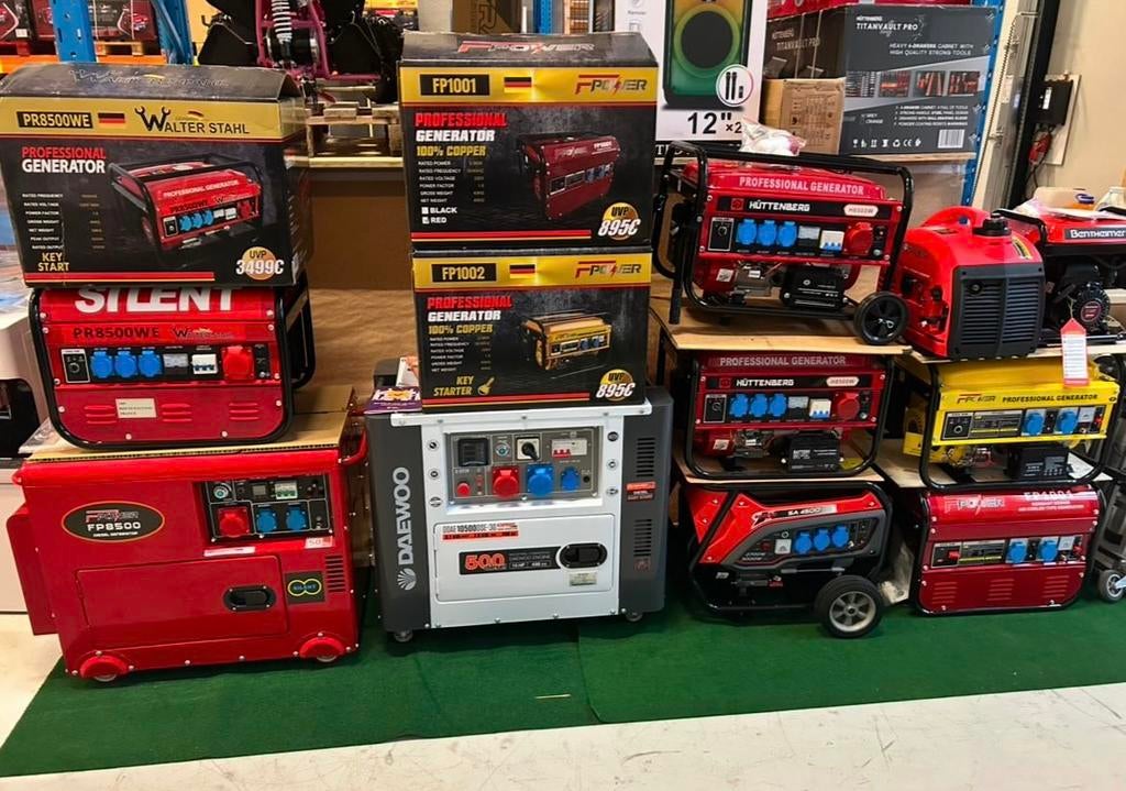 Nieuwe benzine en diesel aggregaten vanaf €149 met showroom, Ophalen, Nieuw