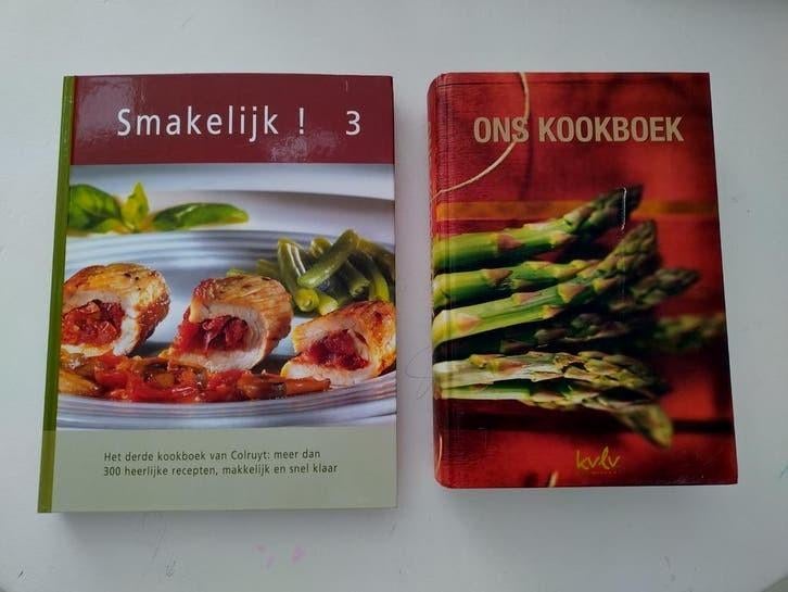 2 kookboeken: Ons kookboek KVLV en Smakelijk 3, Boeken, Ophalen of Verzenden