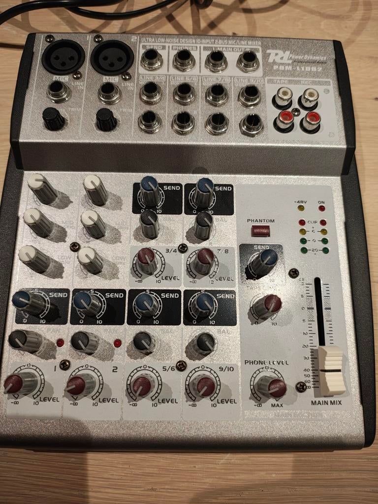 Mixer fantoomvoeding. Power dynamic., Enlèvement, Comme neuf