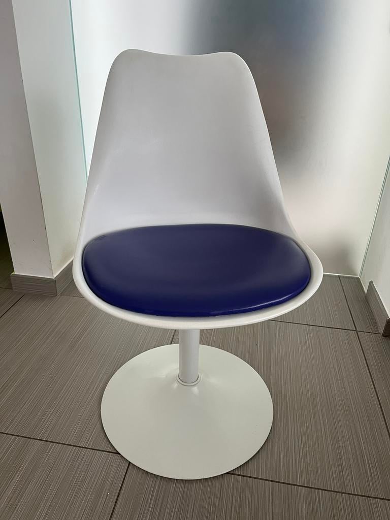 Bureaustoel, Huis en Inrichting, Stoelen, Ophalen, Kunststof, Gebruikt, Wit