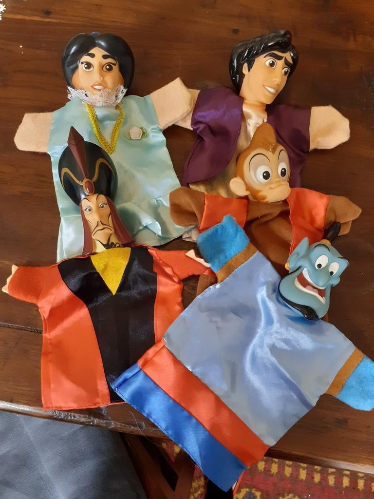 Aladdin handpoppen poppenkastpoppen Disney, Ophalen of Verzenden