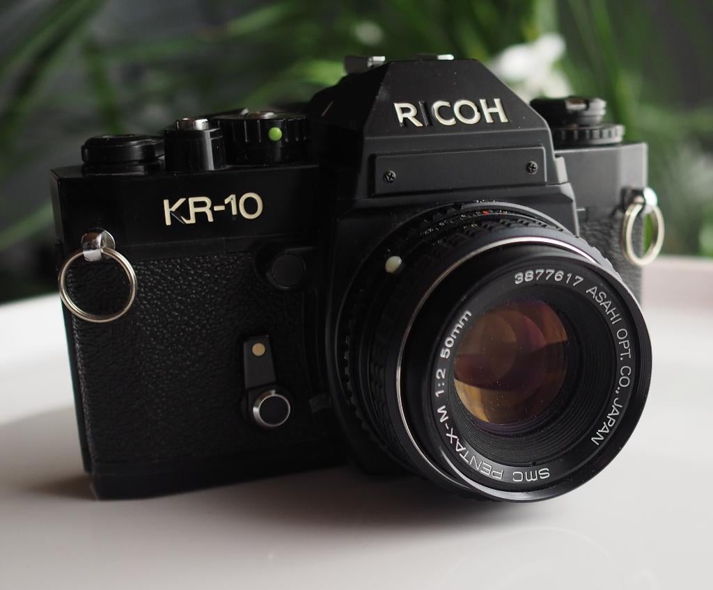 Ricoh KR 10 + SMC Pentax M 50mm f2, TV, Hi-fi & Vidéo, Appareils photo analogiques, Enlèvement, Utilisé, Reflex miroir, Autres Marques