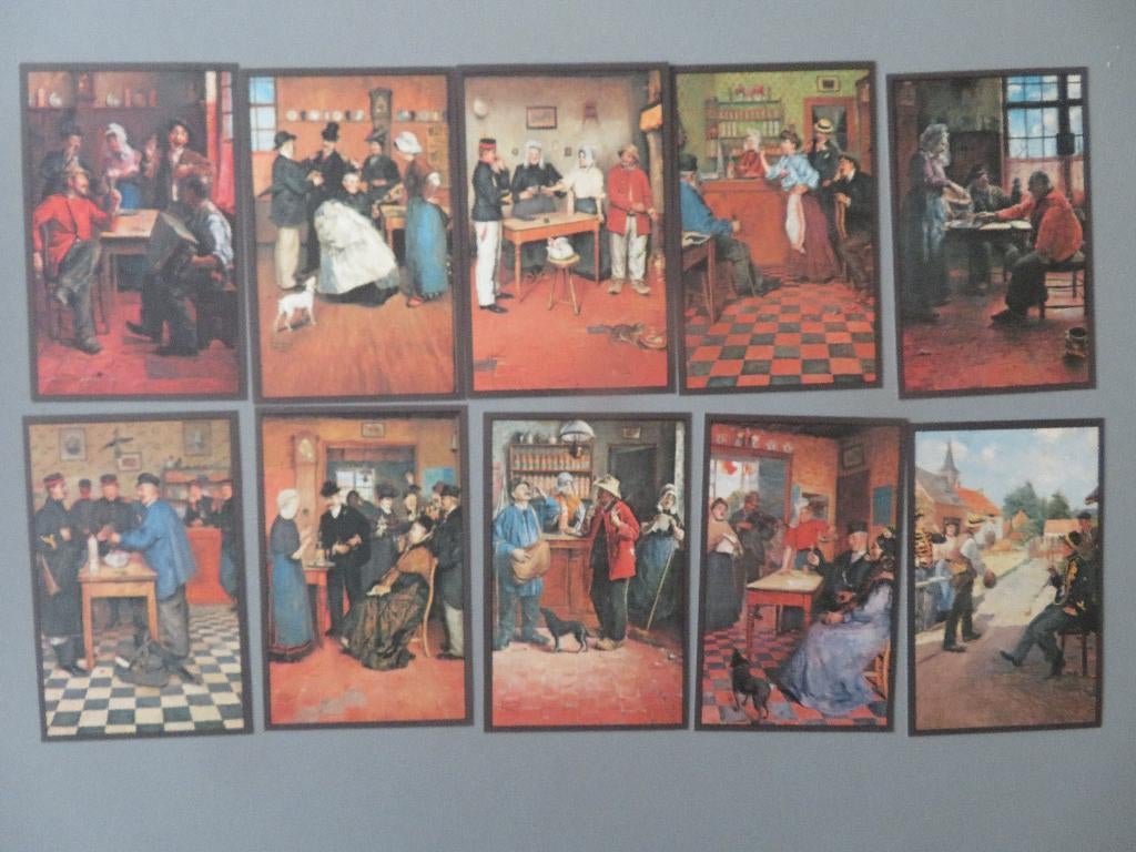 serie 10 PK Jacques Neefs Likeur Antw. Wit Stoopke Kempenaar, Enlèvement ou Envoi, 1920 à 1940, Non affranchie, Artisanats et Métiers