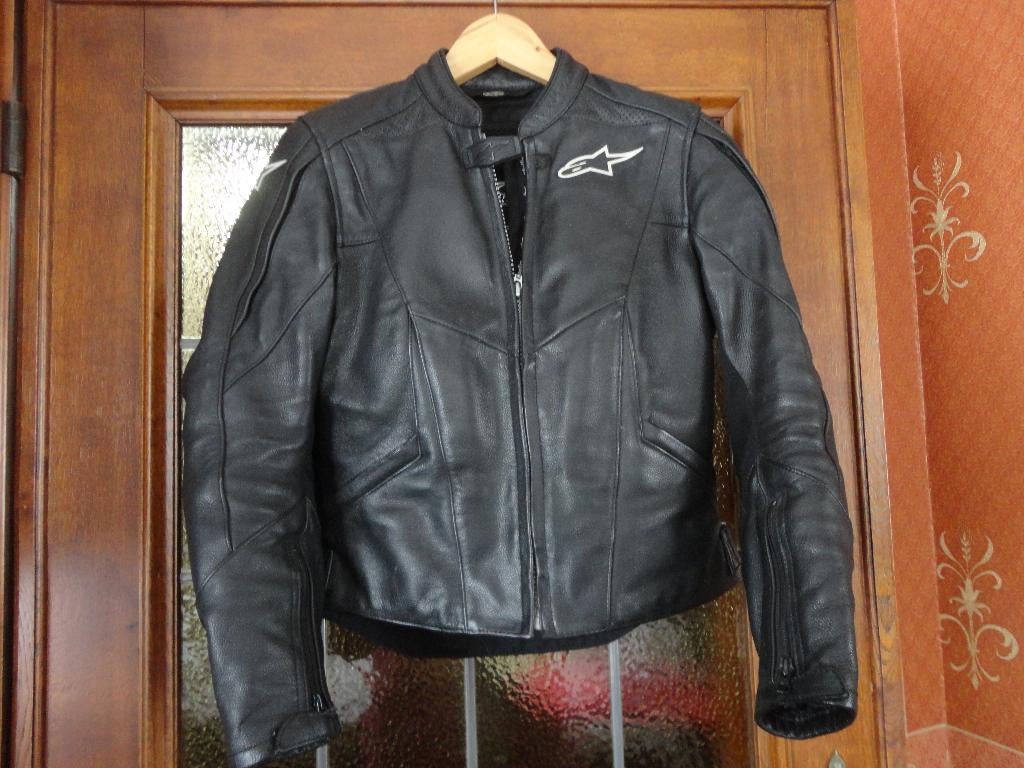 Lederen motorvest voor vrouw, Motoren, A Stella, Jas | leer, Ophalen of Verzenden, Dames