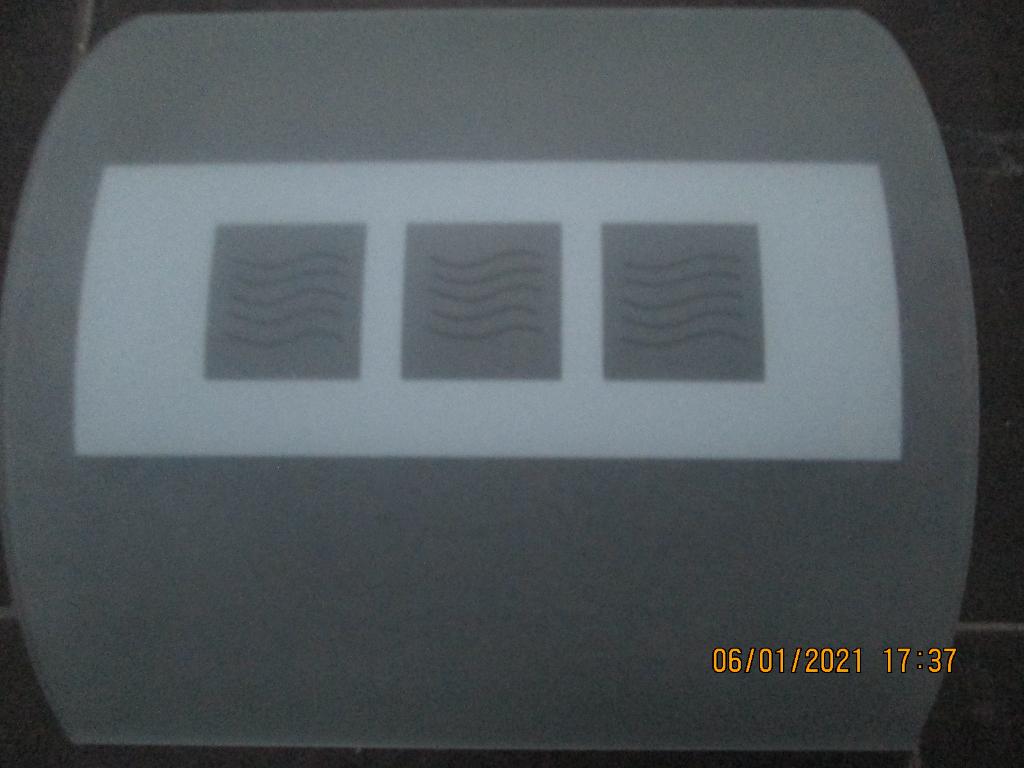 Applique murale en verre opaque, Enlèvement, Utilisé, Verre, Moderne