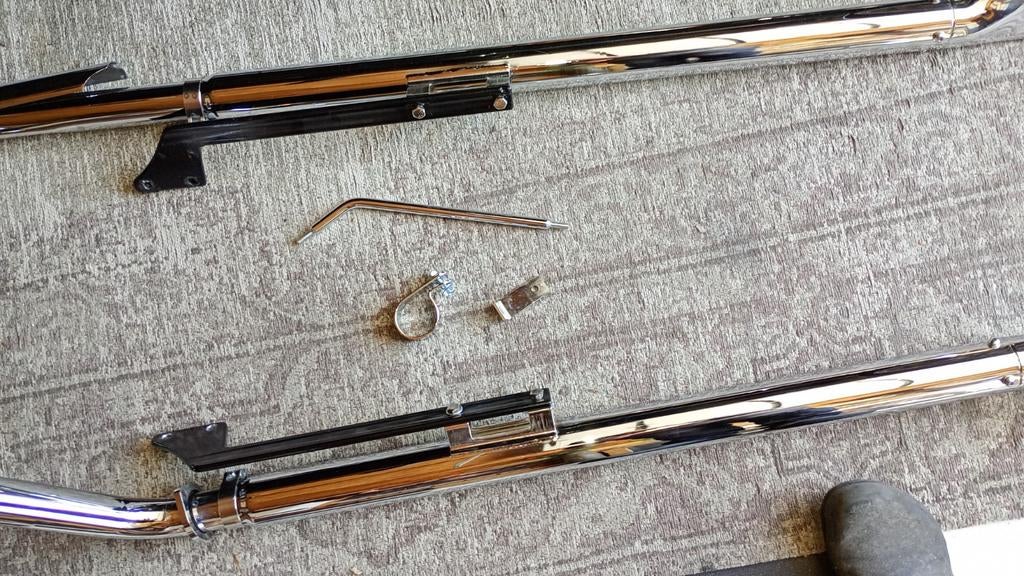 Fishtail uitlaat voor een Evo zo goed als nieuw., Motoren, Onderdelen | Harley-Davidson, Ophalen