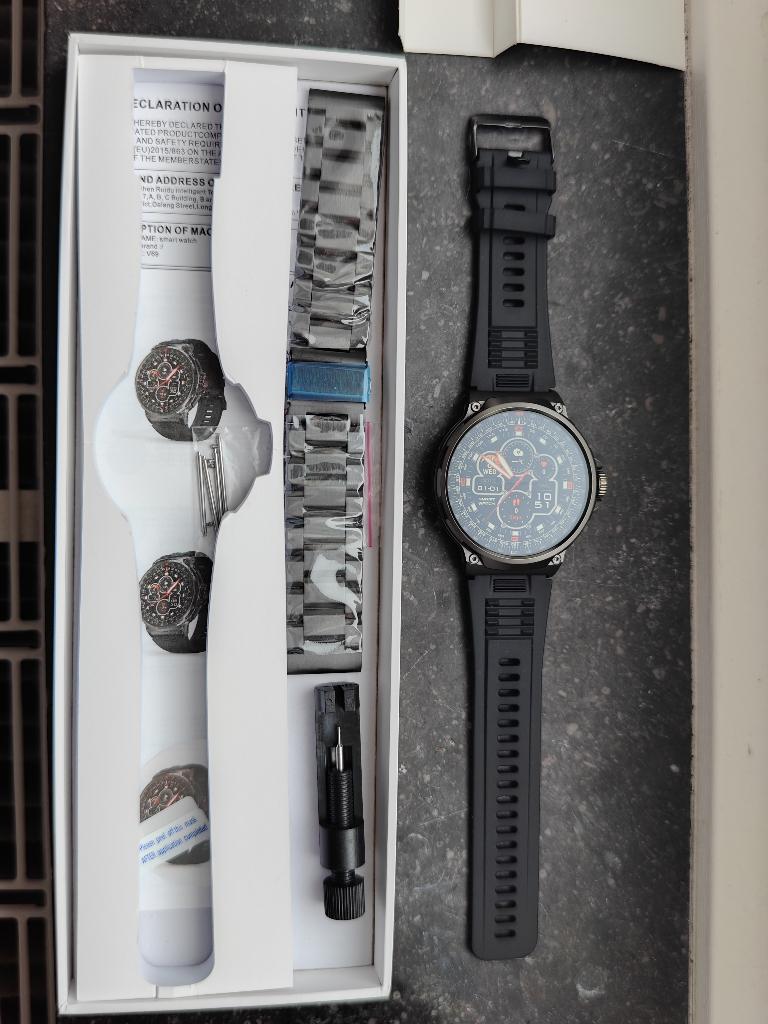 Montre connectée homme 1,92", 5ATM, appels Bluetooth, Neuf, Étanche, Enlèvement ou Envoi, Amazon