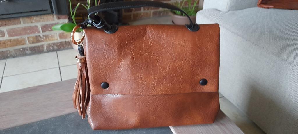 bruine handtas zo goed als nieuw, Handtassen en Accessoires, Tassen | Damestassen, Ophalen of Verzenden, Bruin, Handtas