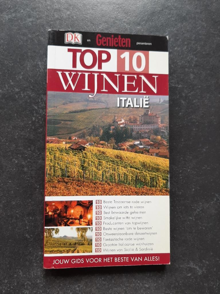 boek Top 10 wijnen Italië, Ophalen of Verzenden, Zo goed als nieuw, Italië