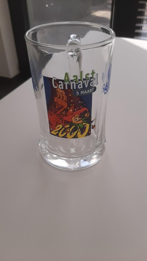 Carnaval Aalst bierglas 0.5 l Safir, Enlèvement, Verre à bière
