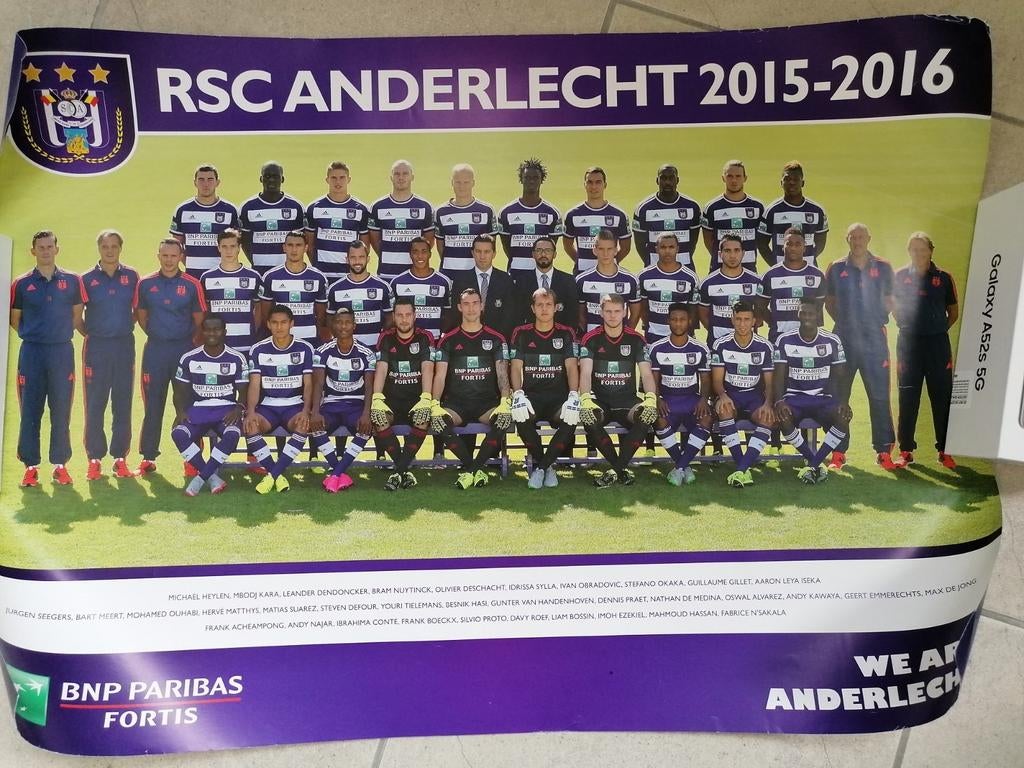 Lot affiches, jaar 2010-2020, rsc Anderlecht, RSCA, Verzamelen, Verzenden, Zo goed als nieuw