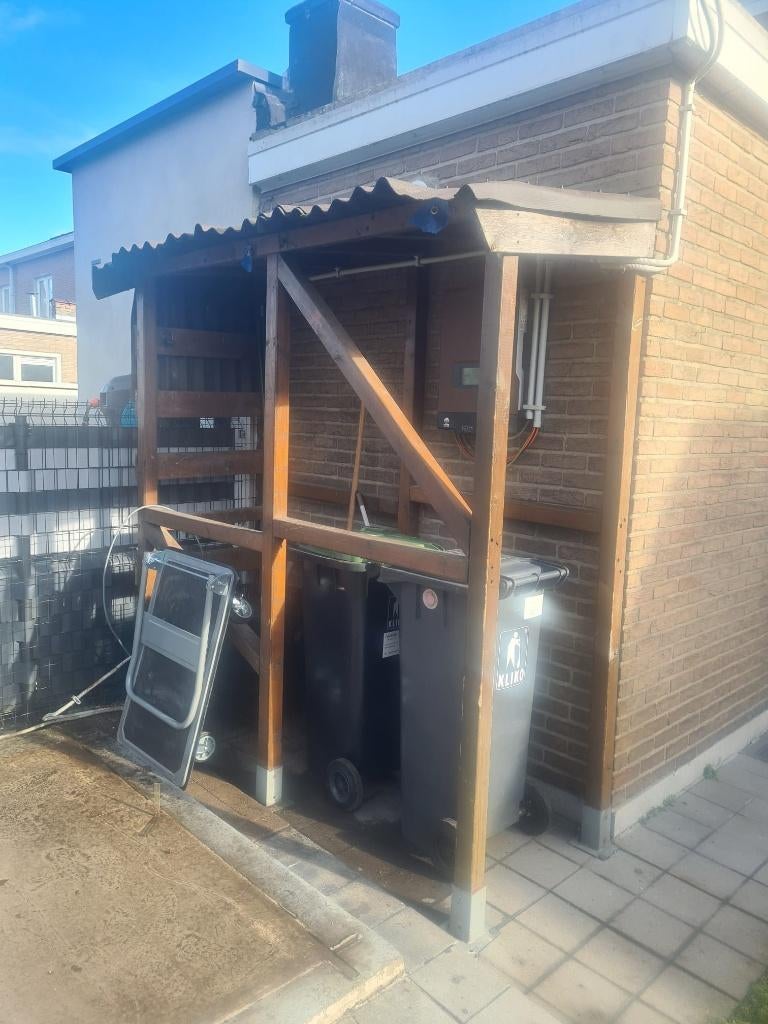 Houten overkapping - afdak - luifel, Jardin & Terrasse, Verrières, Utilisé, Autres types, Enlèvement