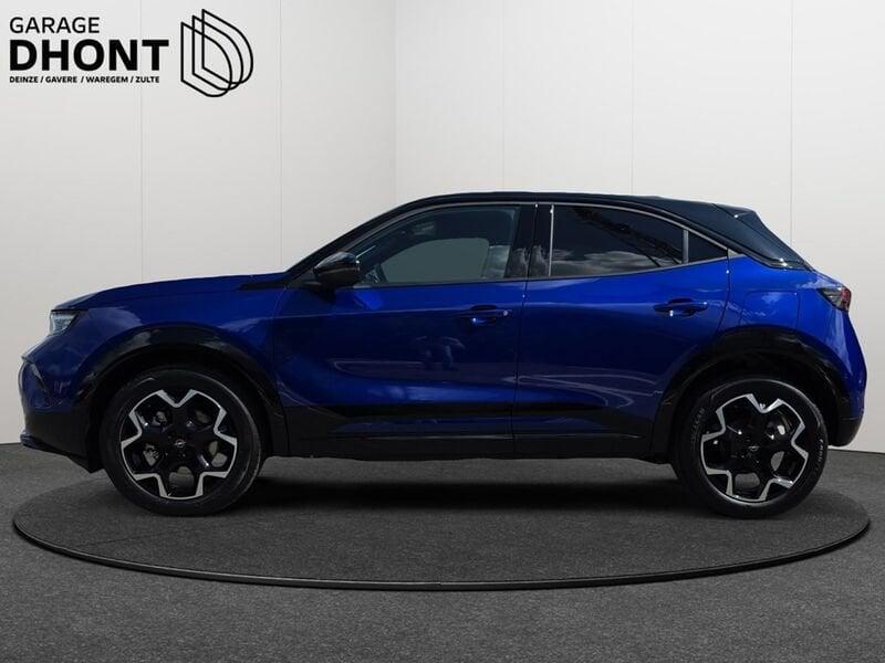 Opel Mokka GS - 1.2 MHEV - Automaat eDCT - 145PK, Auto's, Opel, Gebruikt, 1199 cc, Blauw, Leder en Stof