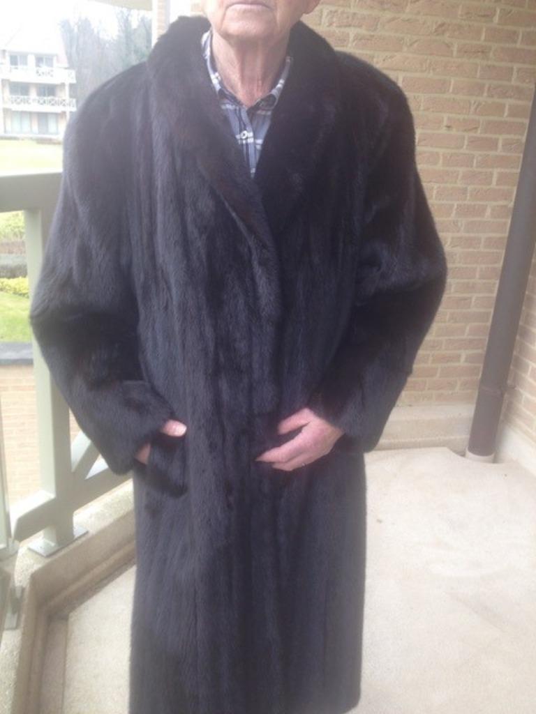 Bonten mantel nerts, Kleding | Dames, Jassen | Winter, Ophalen, Zo goed als nieuw, Maat 38/40 (M)