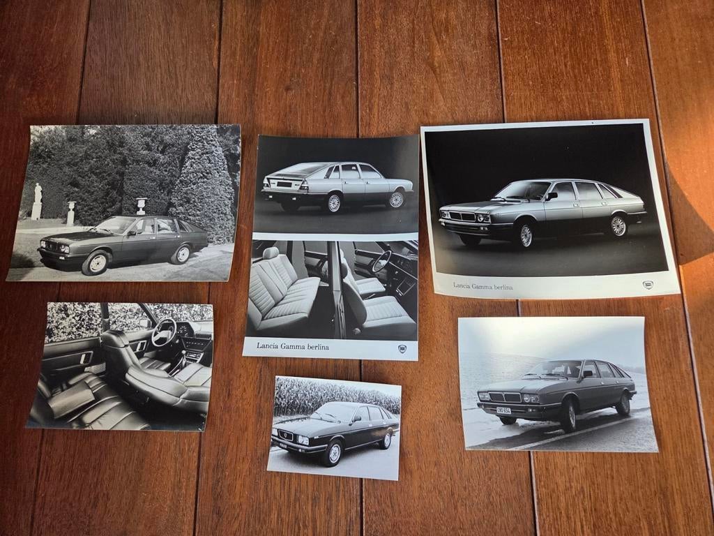 7x Photo de presse de la Lancia Gamma Berlina, Collections, Enlèvement ou Envoi, Comme neuf