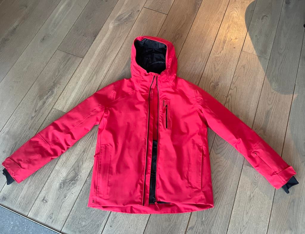 Prachtige winter/ ski jas unisex, zacht rood 164, Enlèvement, Comme neuf, Manteau