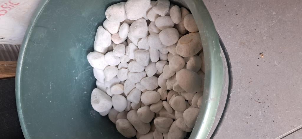 Witte keien, Tuin en Terras, Ophalen, Zo goed als nieuw