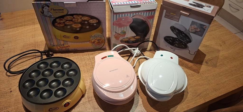 Set v Cupcake-, donut-en poffertjesmaker & suikerspinmachine, Ophalen