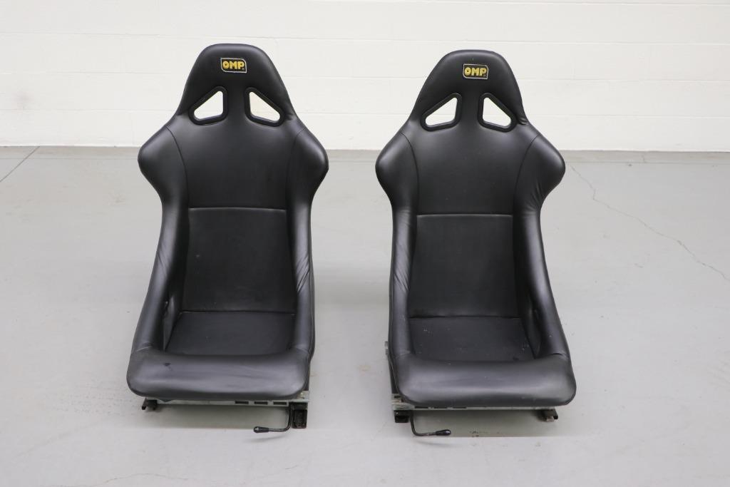 Sièges Bacquet OMP en cuir, Enlèvement, Utilisé