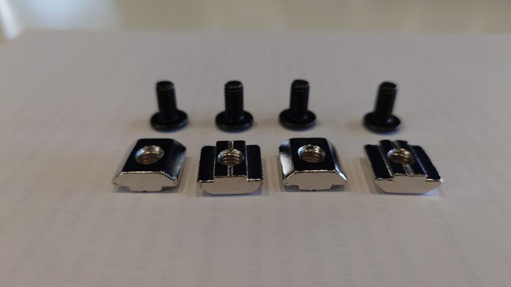 Set van 4 M6 T-moeren + schroeven voor Fanatec CSL DD/GT DD, Verzenden, Nieuw