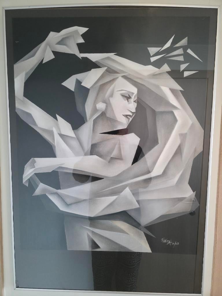 Pasteltekening Freddy Housen, Ophalen