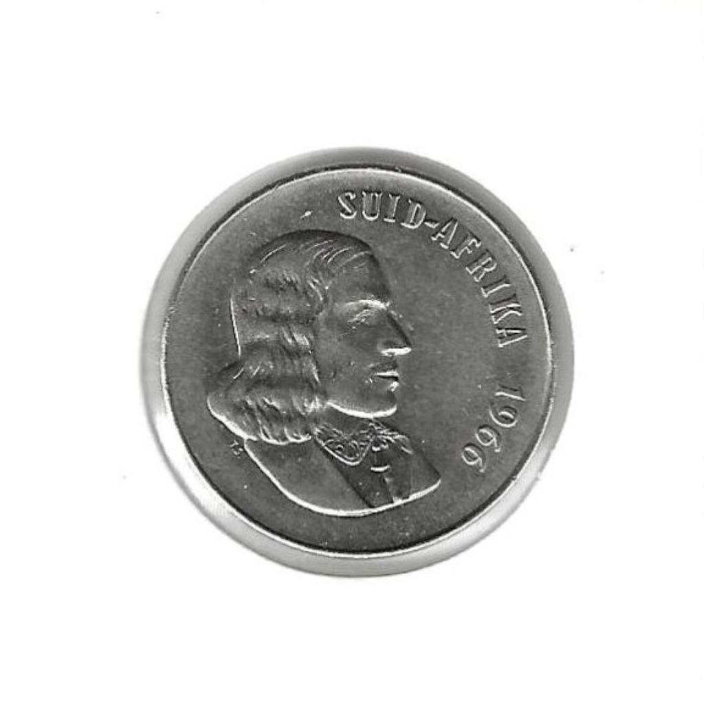 Zuid-Afrika, 50 Cents 1966, Afrikaans legend., Ophalen of Verzenden, Zuid-Afrika, Losse munt