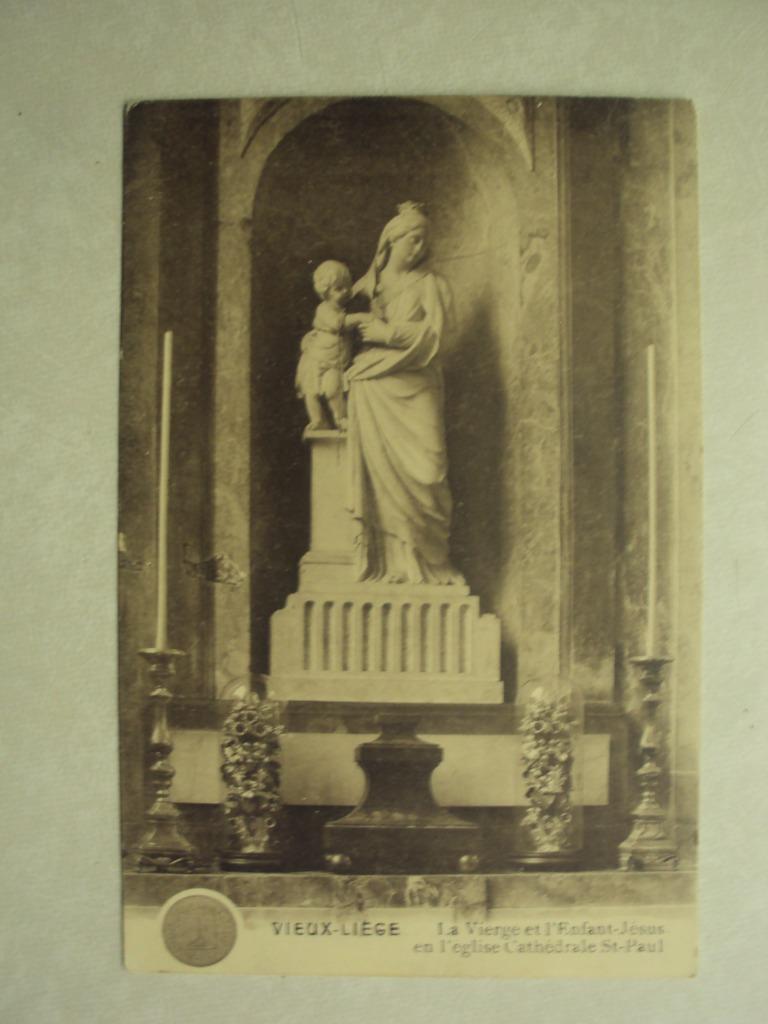 53404 - VIEUX-LIEGE - LA VIERGE ET L'ENFANT-JESUS - 2 FOTO'S, Envoi