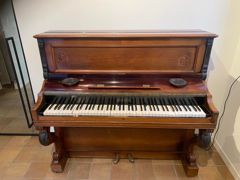 piano Pleyel n 97100, Musique & Instruments, Pianos, Brillant, Brun, Enlèvement, Utilisé