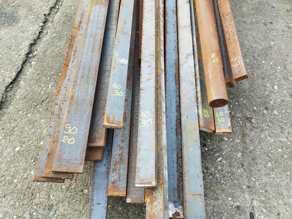 Acier plat - fer - barres - 10 - 15 - 20 - 25 - 30 mm