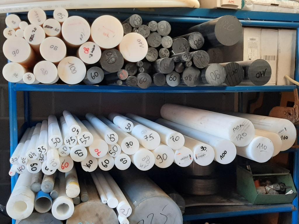 Plastiques techniques - POM - PA6 - PTFE - NYLON - ERTALON, Bricolage & Construction, Tours, Neuf, Enlèvement ou Envoi, 500 à 1000 mm