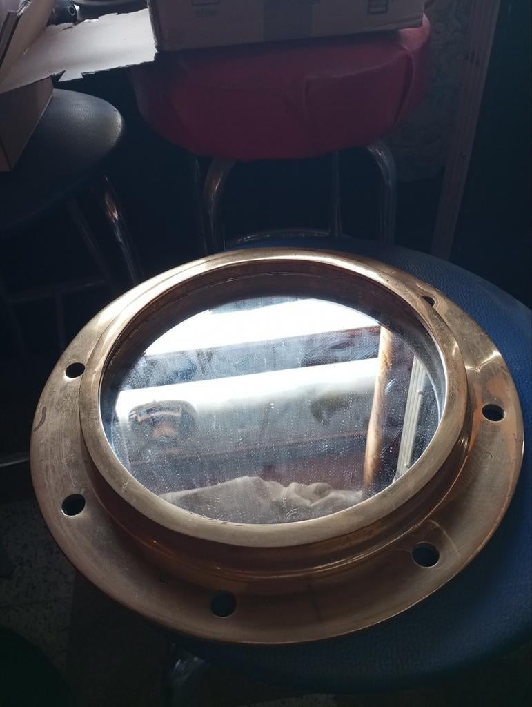 Raam voor boot brons, 33,5 cm , 2 beschikbaar, 300 vd 2, Ophalen, Zo goed als nieuw