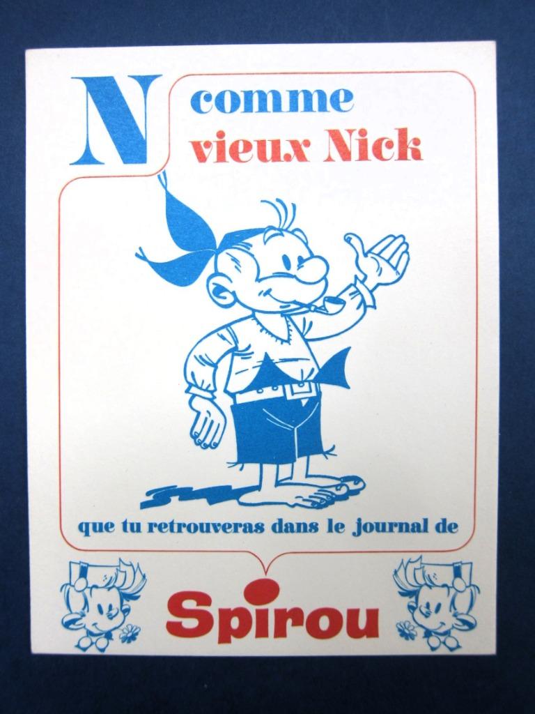 Buvard N comme Vieux Nick (Spirou-Dupuis) années 60 TBE, Livres, BD, Neuf, Une BD, Enlèvement ou Envoi
