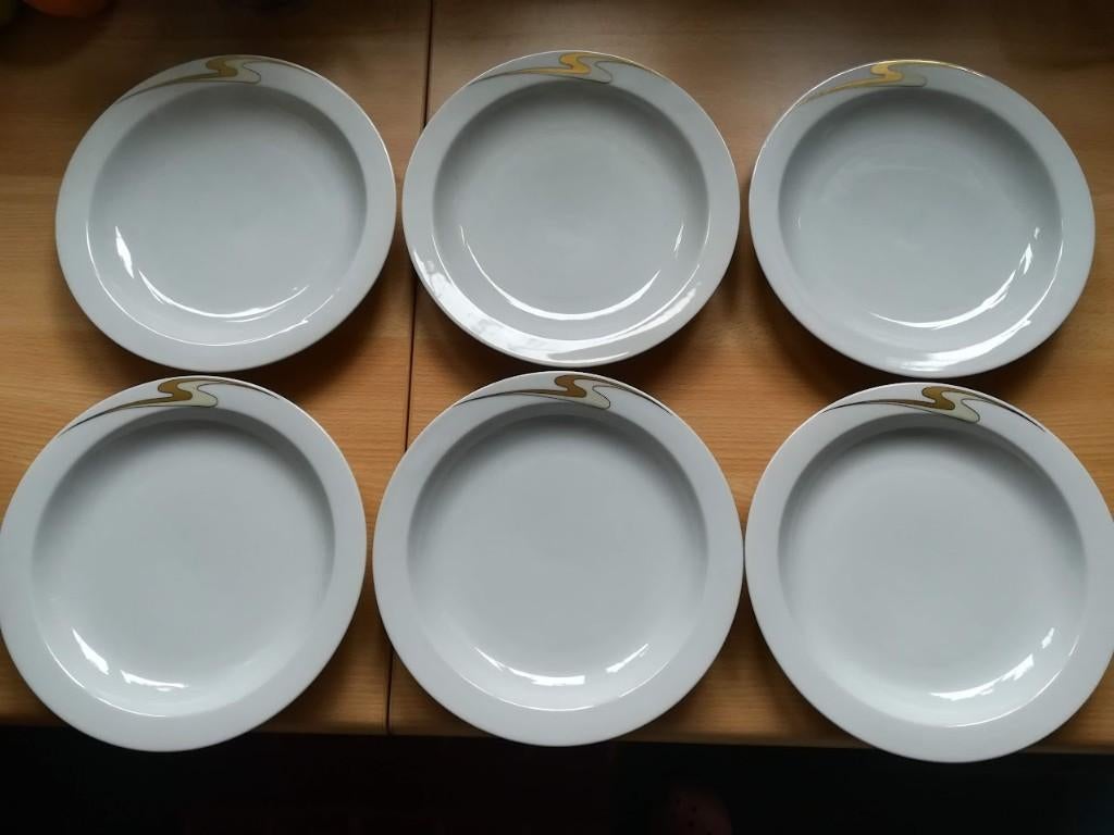 6 soepborden of diepe borden Bavaria Mitterteich, Huis en Inrichting, Ophalen of Verzenden, Gebruikt, Bord(en)