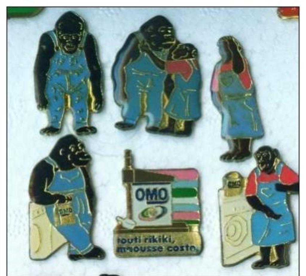 6 PINS 1990 OMO - GORILLA COMPLETE SERIE, Verzamelen, Ophalen of Verzenden, Zo goed als nieuw, Merk