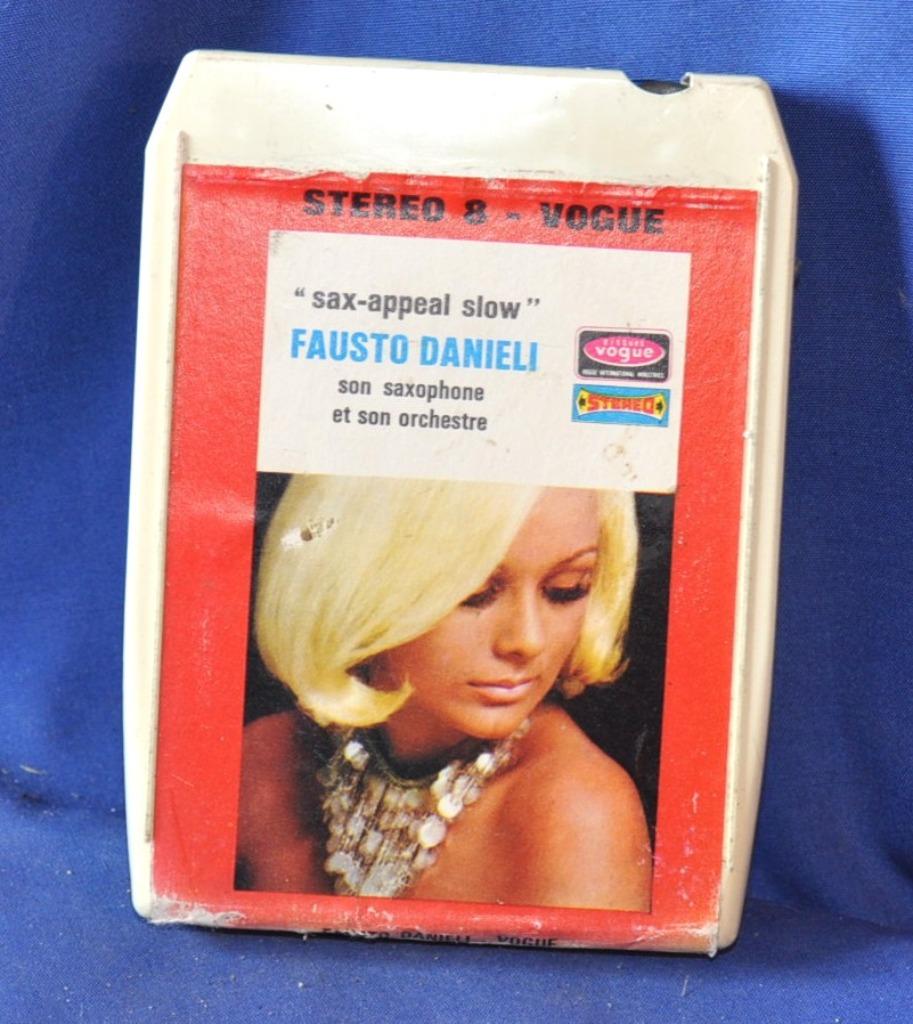 cassette vintage cartouche stereo 8 track tape fausto daniel, Cd's en Dvd's, Cassettebandjes, Gebruikt, Origineel, 1 bandje, Ophalen of Verzenden