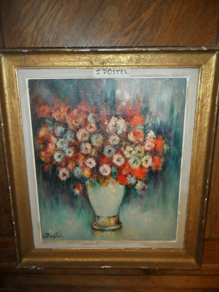 Prachtige olieverf op doek van Jules Postel (Bergen, 1867 -, Ophalen of Verzenden