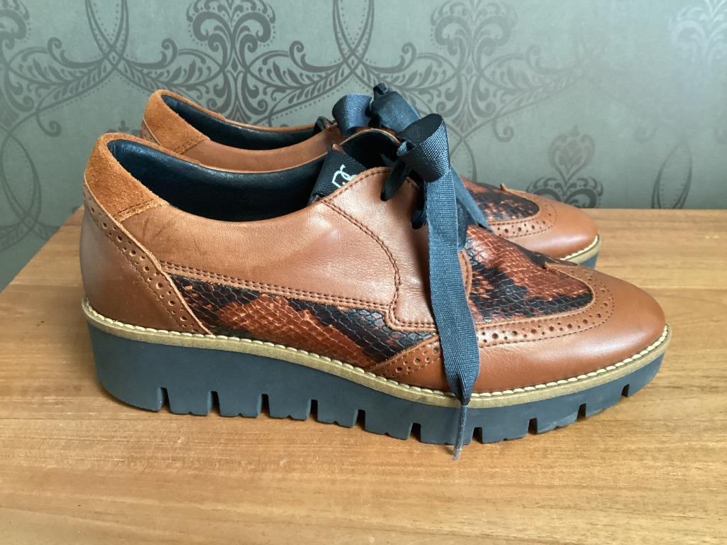 Sneakers DL sport 38 cognac, Kleding | Dames, Schoenen, Bruin, Ophalen of Verzenden, Zo goed als nieuw, Sneakers