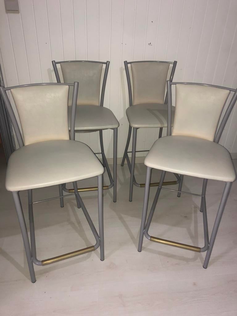 4 Chaises haute cuisine,îlot, Maison & Meubles, Autres couleurs, Métal, Enlèvement, Utilisé