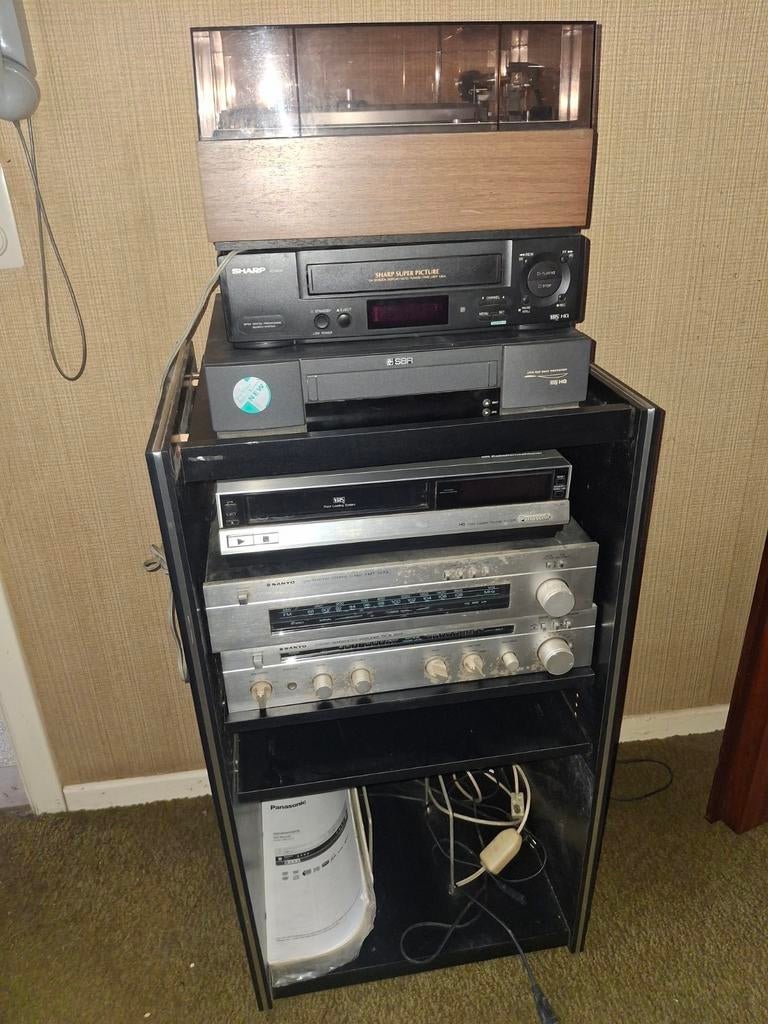 Platenspeler , videospelers en audio SANYO , PANASONIC, SBR,, Audio, Tv en Foto, Stereoketens, Ophalen