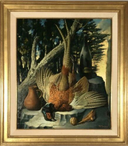 huile sur toile signe rene tobie, Antiquités & Art, Enlèvement