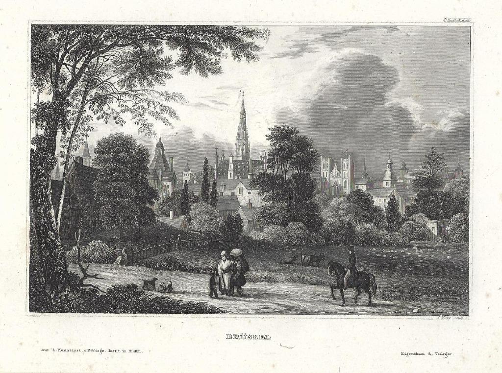 1836 - zicht op Brussel / Bruxelles, Envoi