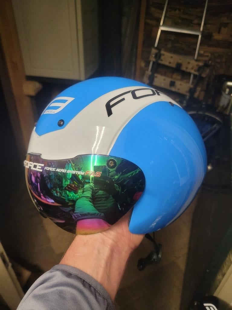 Très beau casque de contre-la-montre Force Globe, Vélos & Vélomoteurs, Enlèvement ou Envoi, M, Comme neuf, Force
