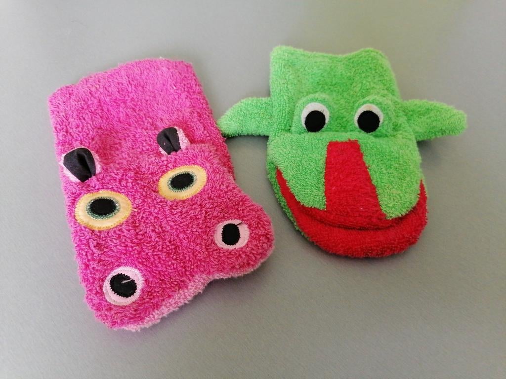 2 leuke kinder washandjes, Enlèvement ou Envoi, Comme neuf