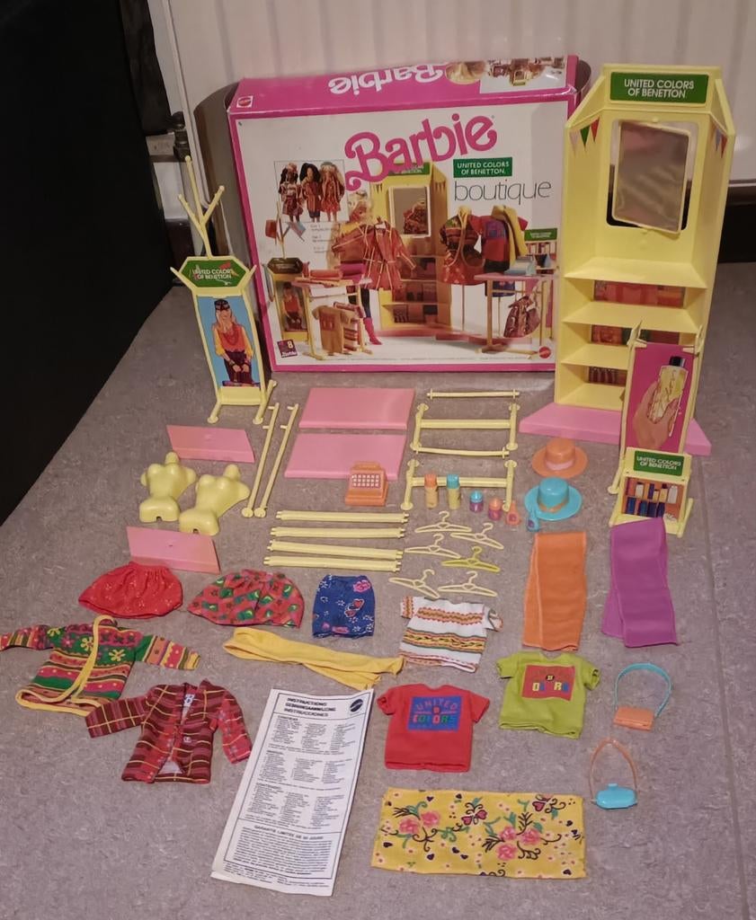Boutique vintage de Barbie United Colors of Benetton 1990, Enlèvement ou Envoi, Utilisé